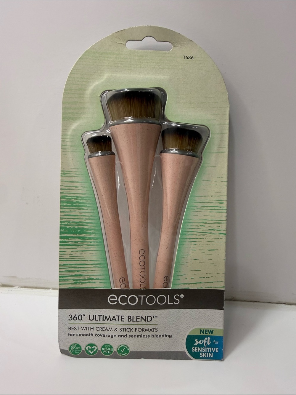 ecotools Makeup Brush Set - Pink Handles with Brown Bristles